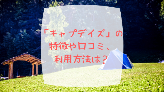 「キャプデイズ」の 特徴や口コミ、 利用方法